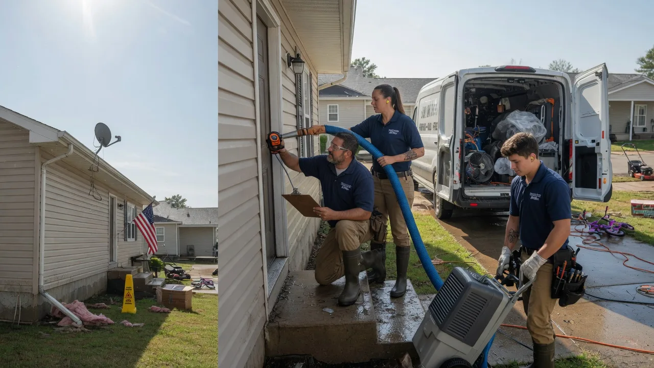 Ceiling Water Damage Restoration in Green Camp, OH near me